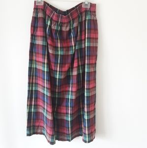 Vintage plaid skirt